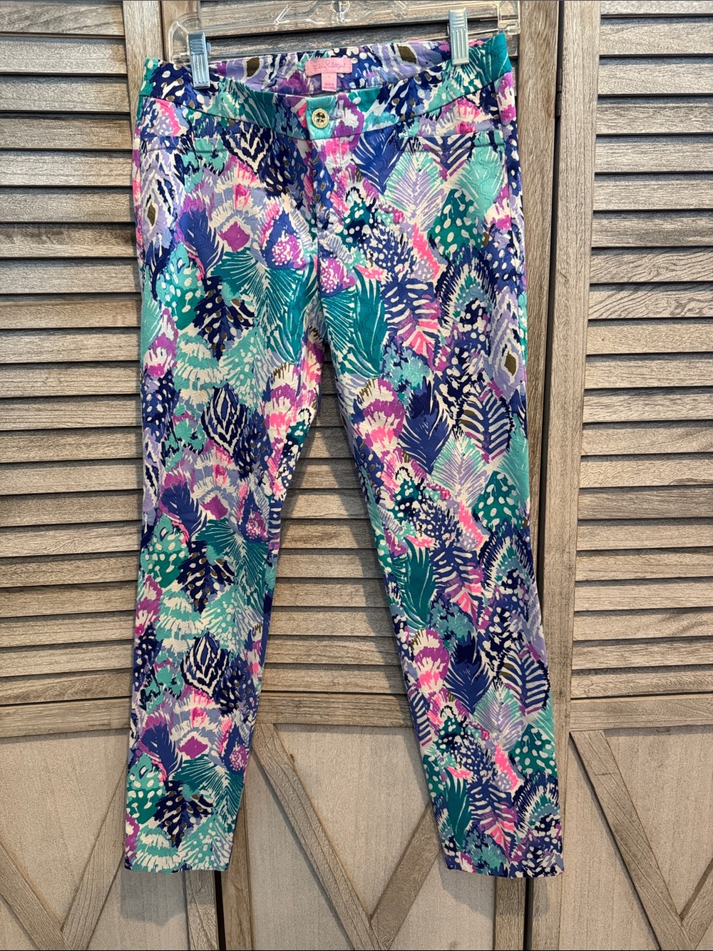 Lilly Pulitzer Women’s Kelly skinny pants Multi color Print size 4
